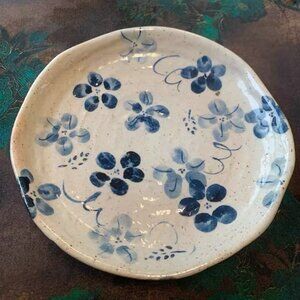 Lovely  dish with  flowers  design